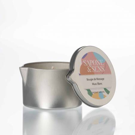 Bougie de massage Musc blanc