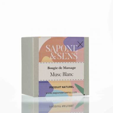 Bougie de massage Musc blanc