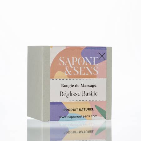 Bougie de massage Réglisse Basilic Bougie de massage Réglisse Basilic