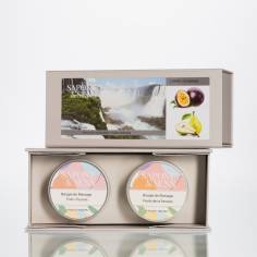 Coffre massage Gourmand 2 bougies de massage