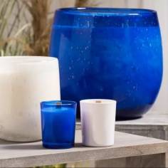 Bougie Romantique Or Bleu Azur 700g